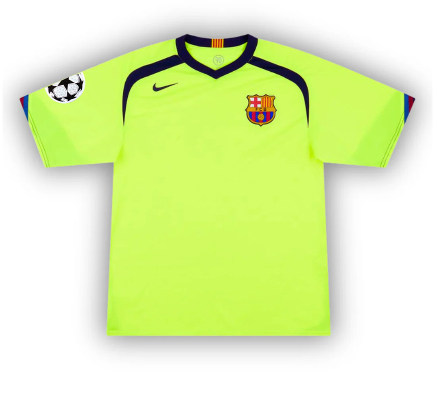 BARCELONA 2005/06 AWAY JERSEY MESSI